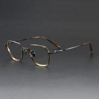 Monture de lunettes optiques carrées classiques en acétate de titane SH0076, monture intégrale, haute qualité, unisexe adulte, vente chaude