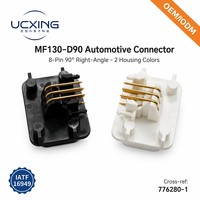 776280-1 MF130 Connecteur de faisceau de câbles automobile mâle 8 broches, angle droit 90 degrés, pas de 4 mm, 5A 250V PPA UL94 V-0 OEM ODM