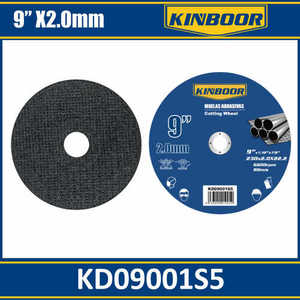 Mole Abrasive in ossido di alluminio da 9 pollici ad alta densità legate in resina per il taglio e la lucidatura dei metalli su smerigliatrici - Product Image 1