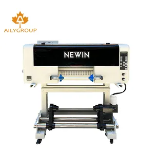 NEWIN-impresora de doble cabezal con laminador, máquina de impresión Uv Dtf de 30cm, con transferencia directa, sublimar, Xp600, A3, 2 unidades