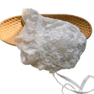 Sombrero de Encaje para Bebé Niña, Protección Solar y Contra el Viento, Estilo Princesa, con Lazo Tie-Dye - Product Image 5