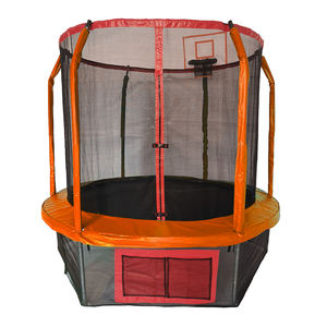 Trampolín <span class=keywords><strong>de</strong></span> 14 pies para niños y adultos al aire libre con aro <span class=keywords><strong>de</strong></span> baloncesto y red <span class=keywords><strong>de</strong></span> trampolín-Aprobación ASTM <span class=keywords><strong>de</strong></span> <span class=keywords><strong>Tranpolin</strong></span> - Product Image 4