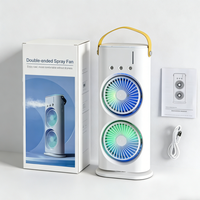 Nouveau ventilateur brumisateur multifonction électrique, rafraîchisseur d'air domestique, ventilateur de refroidissement par brumisation portable, climatiseur à pulvérisation