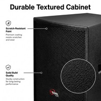 Haut-parleur PA passif 3 voies 15 pouces 550W/2200W 115dB 139dB SPL max 8 Ohm 65x40 Horn NL4 MDF pour scène, église, mariage