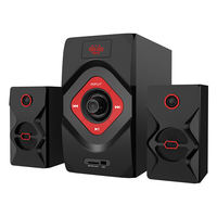 Altavoces con Estilo de Diseño Privado, Sistema de Sonido 2.1, Altavoces Multimedia, USB, FM, BT, Subwoofer