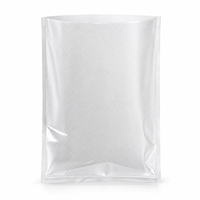 Sacs sous vide gaufrés personnalisés en PA/PE pour la conservation des aliments et ingrédients de cuisine à domicile, emballage texturé transparent en 10 tailles