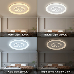 Modern LED Tavan Lambası Sevimli Mantar Tasarımı Çocuk Odası Göz Koruyucu Dekor Yeni Gelen Toptan Satış - Product Image 2