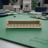 Konektor Wafer Ariba Technology 1.50mm Pitch SMT Sudut Kanan 3.70mm Berbahan Kuningan Berlapis Timah PA9T Housing UL94-V0 Tahan Api