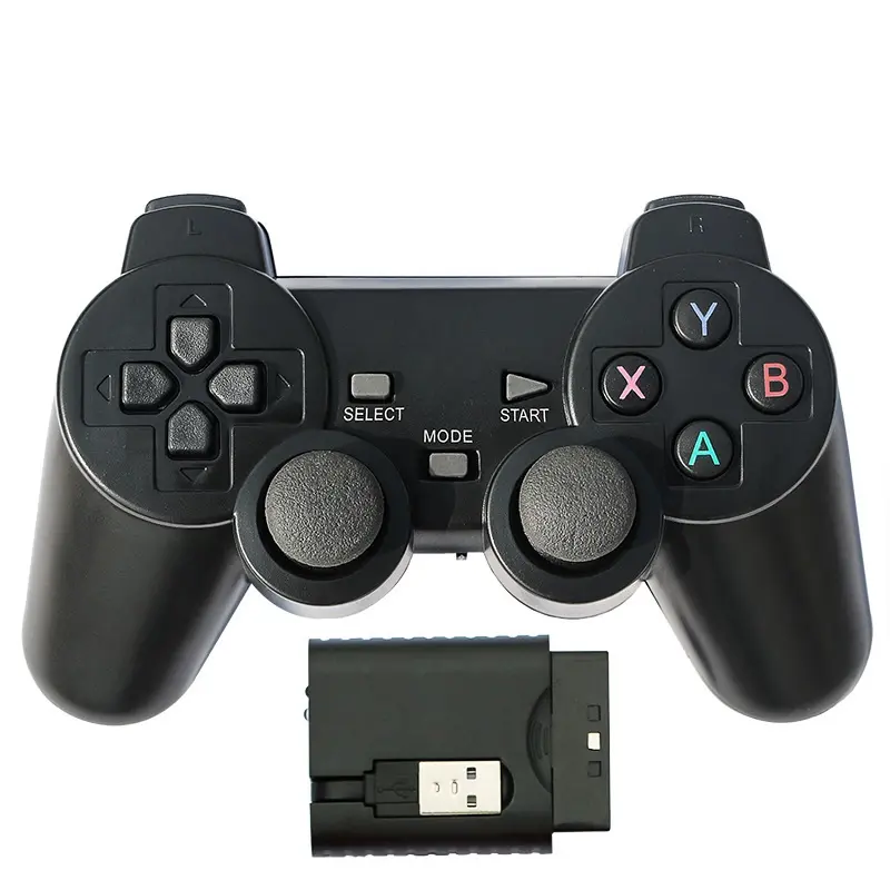 Aanraakknoppen 6in1 2.4Ghz Draadloze Controller Joystick Ps2/P3/Pc D-Input/Android Media Box/Pc X-Input Gamer Externe Gamepad