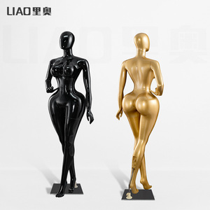 Maniquí de Cuerpo Completo Flexible de Plástico para Mujer, Talla Grande, con Cabeza, para Exhibición en Escaparates de Tiendas de Moda, Maniquíes Curvilíneos con Busto Grande y Cadera Ancha - Product Image 5