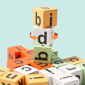Juguete Educativo Temprano en Oferta, Juego Creativo de Cubos de Batalla para Niños, Aprendizaje del Inglés, Juego de Ortografía en Madera para Niños - Product Image 3