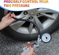 Jauge de pression de gonfleur de pneu analogique numérique pour vélo moto voiture