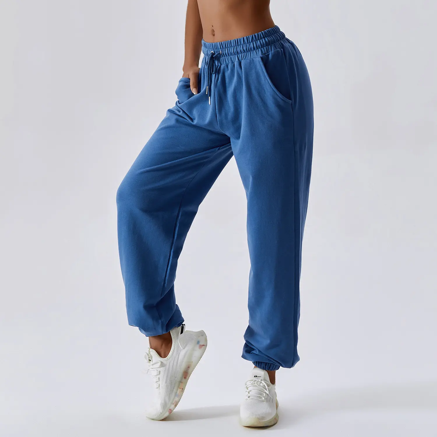 cotton baggy custom work jogger pants for ladies plus size trousers outdoor fleece pants yoga sweat women's pants