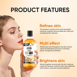 Suero Facial y Corporal AHA al por Mayor, <span class=keywords><strong>Corrector</strong></span> <span class=keywords><strong>de</strong></span> Manchas, Blanqueador, Hidratante, Iluminador, Suero Corporal AHA - Product Image 5
