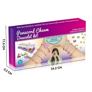 Kit de fabrication de bracelets en plastique <span class=keywords><strong>pour</strong></span> enfants de 7 <span class=keywords><strong>à</strong></span> 14 ans - <span class=keywords><strong>Métier</strong></span> <span class=keywords><strong>à</strong></span> <span class=keywords><strong>tisser</strong></span> manuel DIY avec boîte colorée, ensemble de jouets créatifs - Product Image 5