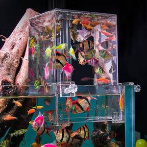 Op maat gemaakte moderne acryl vislift, omgekeerde <span class=keywords><strong>aquarium</strong></span> vacuüm vistoren, uitbreiding van zwem <span class=keywords><strong>aquarium</strong></span> accessoires - Product Image 5