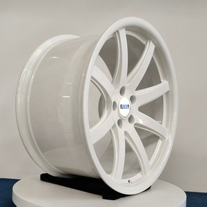 Jantes forgées Flrocky 22 pouces blanc mat style classique pour Porsche Cayenne E3 (9Y) Turbo GTS 2018-2023 sur mesure, neuves, PCD 5x114.3 - Product Image 4