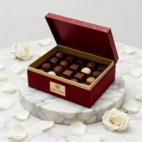Boîte cadeau en chocolat rigide, écologique, faite à la main, recyclable, de qualité alimentaire, avec gaufrage et construction en carton