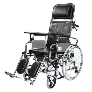 Kaiyang High Back Manual Wheelchair With <b>Commode</b> For Elderly Medical Use <b>Folding</b> Steel Frame KY609GC - Product Image 1
