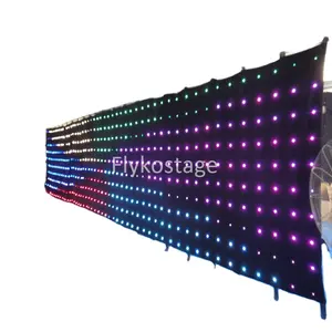 Vente comme des gâteaux chauds Flyko décoration de scène lumière LED flexible rideaux vidéo led souples