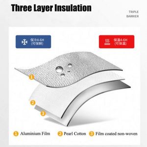 Sac isotherme en aluminium pour aliments, gâteaux, emballages à emporter, sac isotherme non tissé pour garder les aliments frais, sacs pour la restauration rapide - Product Image 4
