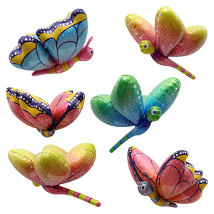 Fournisseur de ballons imprimés colorés, ballons en forme de papillons 3D, décoration de fêtes sur le thème des insectes, ballons flottants à l'hélium - Product Image 1