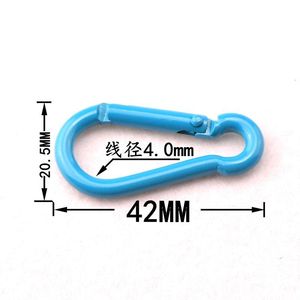 Mousqueton en alliage d'aluminium 42 mm, crochet à ressort, porte-clés à dégagement rapide pour sac à dos, camping, bouteille d'eau - Product Image 2