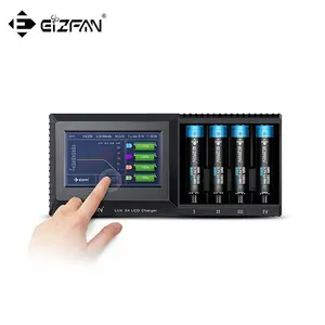 Innovatives EFAN-Touchscreen-LCD-Ladegerät mit 4 Steckplätzen für Lithium batterien