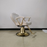 Fauteuil de coiffure personnalisable gris pour salon de coiffure et barbier, directement du fabricant