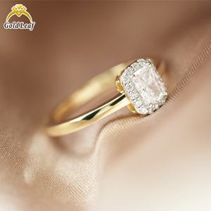 Anillo de Diamantes Cultivados en Laboratorio con Corte Cojín de 1CT-3CT, Oro Sólido de 18K, Estilo Moderno y Elegante para Compromiso, Boda, Fiestas - Product Image 3