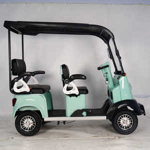 Scooter à 4 places à carrosserie ouverte, véhicule familial à énergie nouvelle avec 4 roues, tricycle 60V, voiturette de golf familiale 4 places - Product Image 2