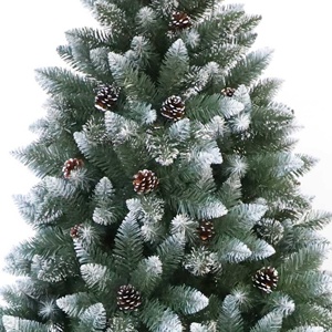 Sapin de Noël Artificiel de Luxe Premium 5-10 pieds, Charnières pour un Montage Facile, Lumières LED Préinstallées, Ignifuge, Durable, Utilisation Intérieure - Product Image 4