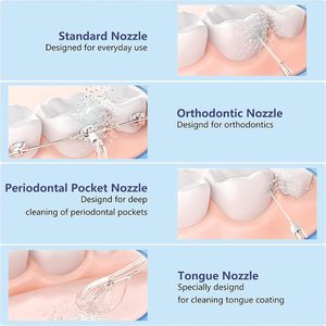 Nettoyeur dentaire sans fil puissant, rechargeable, étanche, pour les voyages, irrigateur dentaire, soin dentaire, irrigateur à eau portable - Product Image 5