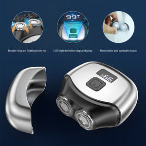 Rasoir Électrique Portable de Voyage Rechargeable USB IPX5 à Double Lame Rotative, Lavable, à Fixation Magnétique, pour Hôtel et Usage Domestique - Product Image 3