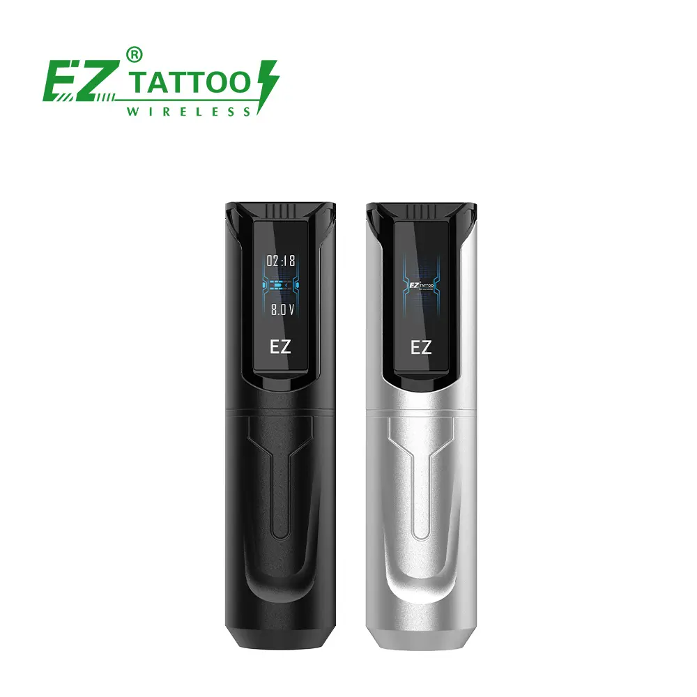 EZ-Tattoozubehör P5 TS Großhandel Digitaler Touchscreen drahtloser Stift Tattoomaschine dauerhafte Bluetooth-Tattoopistole Maschine