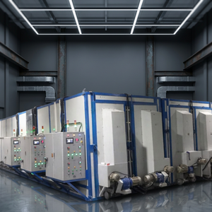 บูธพ่นสีฝุ่นระบบ PLC อัตโนมัติเต็มรูปแบบ ยี่ห้อ BRAHM กำลังไฟปรับแต่งได้ แรงดันไฟฟ้าสูงสุด 250 โวลต์ อุณหภูมิสูงสุด 1 องศาเซลเซียส รับประกัน 1 ปี - Product Image 2