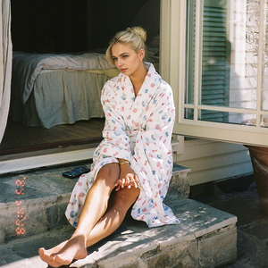 Accappatoio con collo a scialle personalizzato da <span class=keywords><strong>donna</strong></span> in <span class=keywords><strong>cotone</strong></span> 100% asciugamano di spugna lungo accappatoio da bagno in spugna da <span class=keywords><strong>donna</strong></span> - Product Image 5