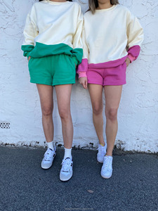 Suéter personalizado para <span class=keywords><strong>padres</strong></span> e hijos, Sudadera de felpa francesa suave, jersey de bloque de color en contraste, Mono para <span class=keywords><strong>padres</strong></span> e hijos - Product Image 6