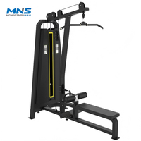 Équipement de fitness de luxe : Appareil de traction dorsale et de rameur réglable en acier avec sélection de charge par broches