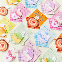 Bloc-notes adhésifs en forme mignonne en gros, étiquettes de rappel de message pour les étudiants, en stock pour une utilisation en papeterie
