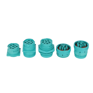 Custom J1939 9 pin conector macho Deutsch type2 conector circular verde - Product Image 4