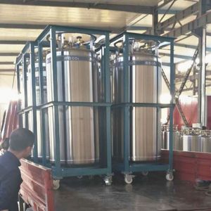 ถังเก็บของเหลว dpw ระบบฉนวนกันความร้อนถังคาร์บอนไดออกไซด์เหลว800L สำหรับการวิจัยทางชีววิทยา - Product Image 4