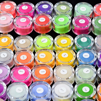 Poudre de trempage acrylique pour ongles, vente en gros de 2oz, vendeurs de poudre acrylique Ema avec couvercles en or