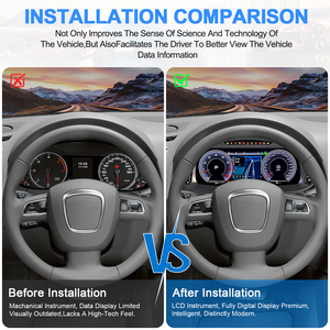 Navihua รุ่นใหม่ อัปเกรดสำหรับ Audi Q5 ปี 2009-2018 จอ LCD แสดงผลบนแผงหน้าปัด ระบบ Linux รองรับ Carplay มาตรวัดความเร็วแบบดิจิตอล - Product Image 2