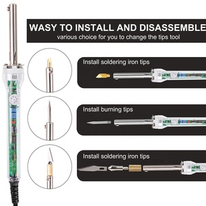 Nuevo Kit de Soldadura de 60W con Puntas para Soldar, Grabar en Madera y Herramientas Eléctricas - Product Image 4