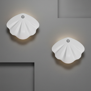 Lampade da Parete a Sensore di Movimento Sunaluna a Forma di Conchiglia, Luci Notturne a Batteria, Applique Moderne in Acrilico, Lampade LED Magnetiche da Cucina - Product Image 1
