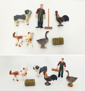 Enfants chien coq d'oie figure <span class=keywords><strong>fram</strong></span> jouer ensemble jouet en plastique animal - Product Image 4