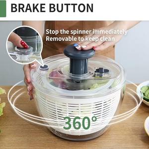 Escurridor de Ensaladas Multiusos Ecológico de Plástico para Lavar Lechuga y Vegetales, Utensilio de Cocina para el Hogar - Product Image 4