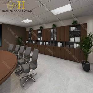 <span class=keywords><strong>Bureau</strong></span> d'ordinateur moderne Ensemble table et chaises en bois Mobilier de salle de réunion Design - Product Image 4