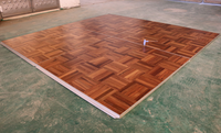 Plancher de danse portable en bois de teck, diamètre 7m, modèle GS, GSDFW, certifié TUV, pour mariages, fêtes, présentoirs en treillis, utilisation intérieure/extérieure